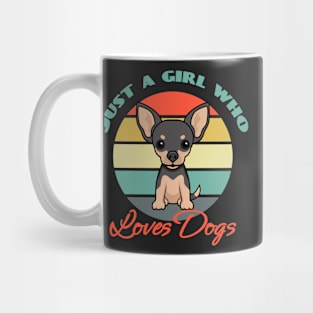 Just a Girl Who Loves Chihuahua Dog puppy Lover Cute Mug